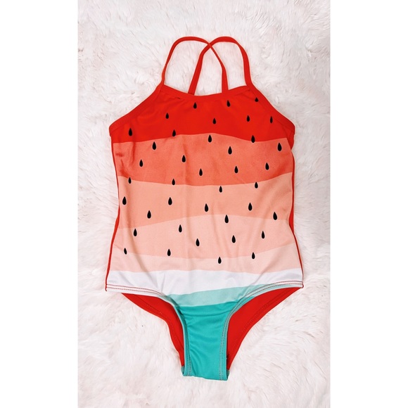 NWOT Baby/Toddler Watermelon Swimsuit Never Worn Says Size 4, but this is 2T-3T - Picture 1 of 4